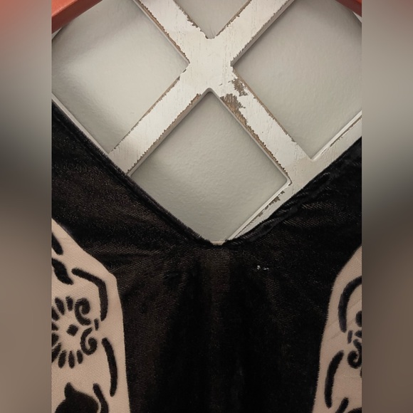 Free People Nightbird Burnout Kimono In Black Combo OS - Picture 8 of 12